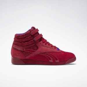 Reebok Freestyle Hi Turnschuhe Damen - Rot/Lila - DE 279-OFJ